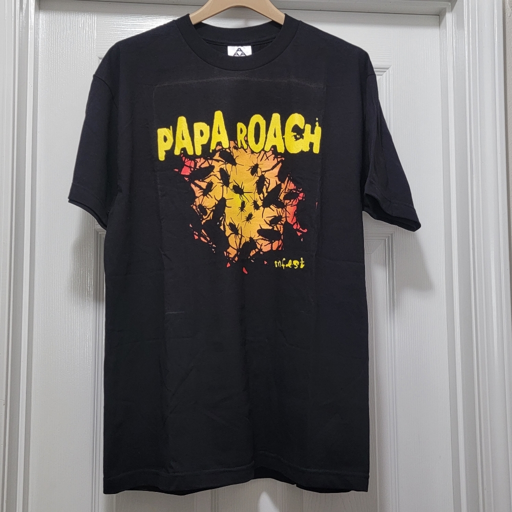 Vintage Papa Roach Infest Concert Tour 2000 Shirt‎ Black NWOT * READ * Men's L